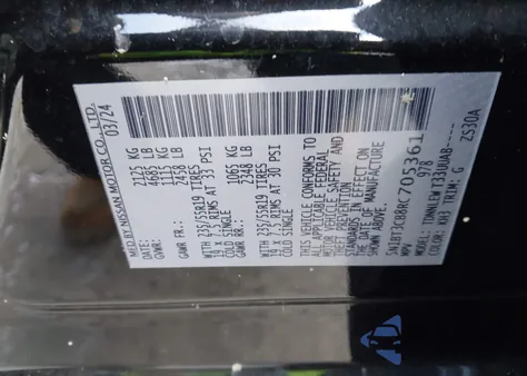 2024 Nissan Rogue Sl Intelligent Awd z USA, uszkodzony, nr VIN 5N1BT3CB8RC705361